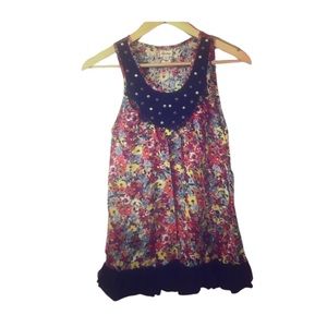 FLORAL SLEEVELESS SUMMER SHIRT!!